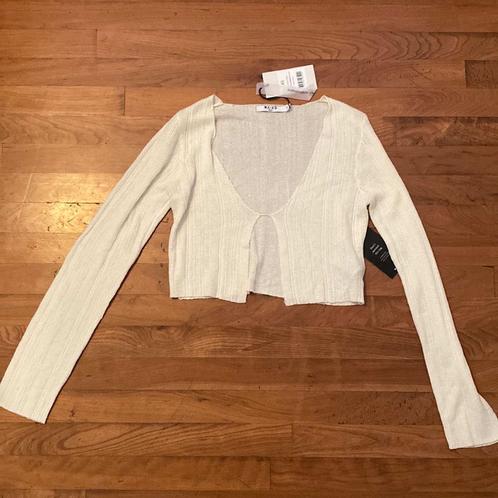 NWT NA-KD Off white long sleeve
